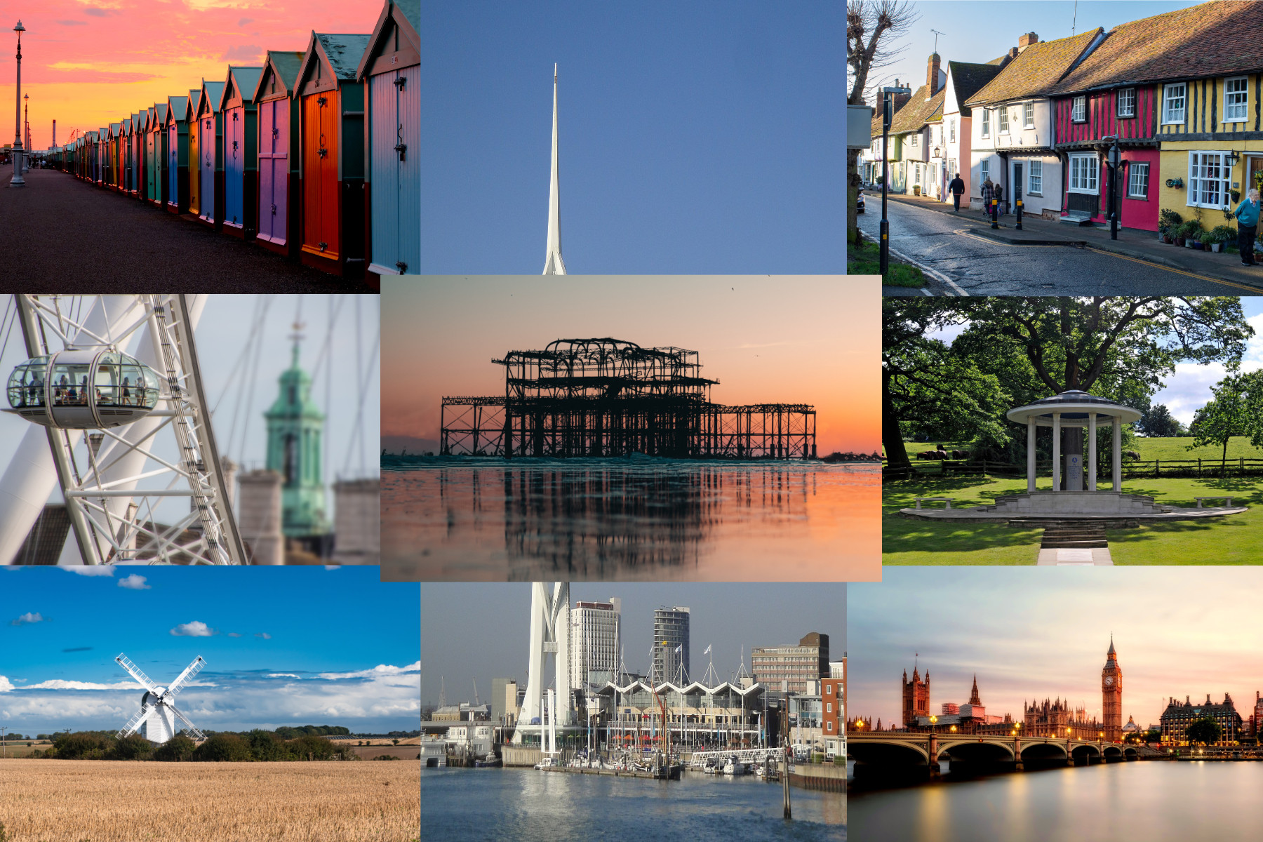 Compilation of iconic county images