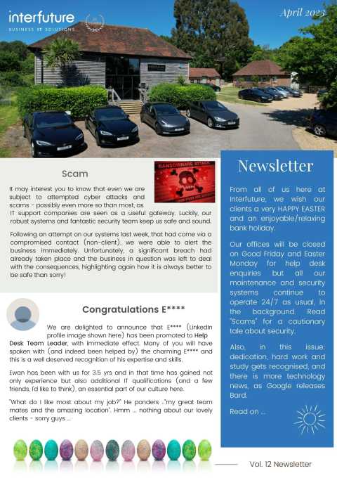 Interfuture Newsletter - April 2023