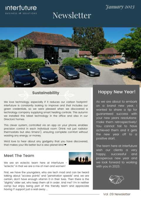 Interfuture Newsletter - January 2023