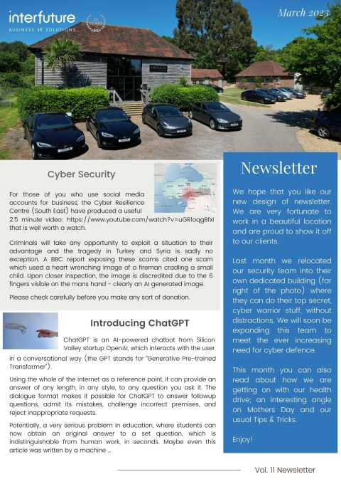 Interfuture Newsletter - March 2023